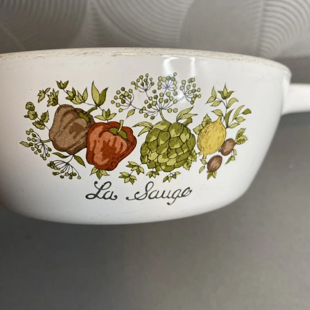 CorningWare P-81-B  Spice of Life La Sauge 1 Pint Skillet No Lid Vintage‎